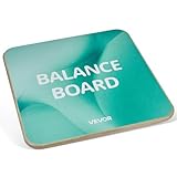 VEVOR Balance Board, 360° Rotating Wobble Board Trainer for Adults 3-Level Adjustable, Wooden Balance Training Equipment, Slip-Resistant Surface for Core Workout, Standing Desk Exercise, Home Gym