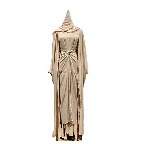 Robe col rond et jupe hijab ensemble pour fêtes et quotidien style Abaya Dubaï