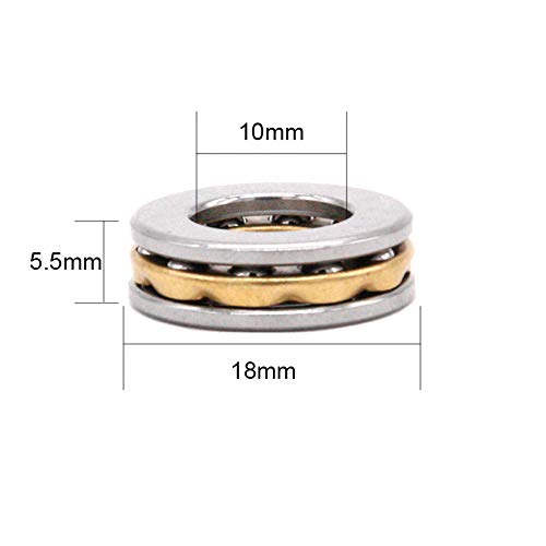 ISSCX 4PCS F10-18M Cuscinetti a sfere 10 mm x 18