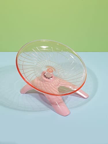 Qwinee Hamster Flying Saucer Spinning Wheel Silent Running Exercise Toys For Hamsters, Gerbils, Mice And Other Small Pets Multicolor One Size #TOP2