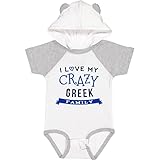 inktastic Greek Family Funny Baby Bodysuit 6 Months White & Heather W/Ears 2efb7