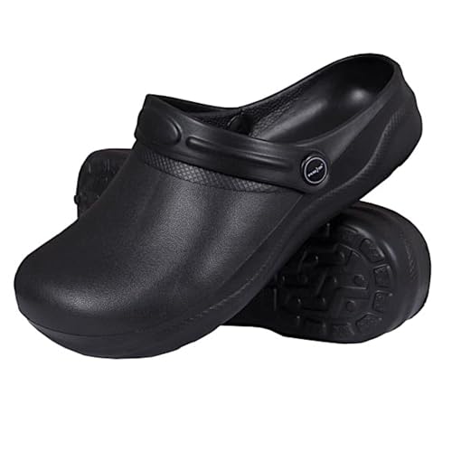 REIS - Zuecos y pantuflas unisex, 43 EU, Negro, 1