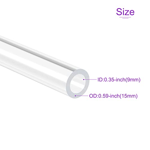 DMiotech 9mm x 15mm 12 Trasparente Acrilico Tubo