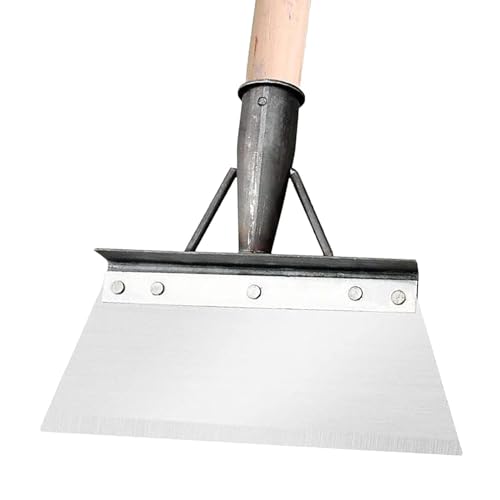 Strumento di rimozione delle erbacce da giardino, raschietto per ghiaccio, cazzuola manuale da giardino, pala ergonomica multifunzionale in acciaio per giardino, cortile, marmo, cemento