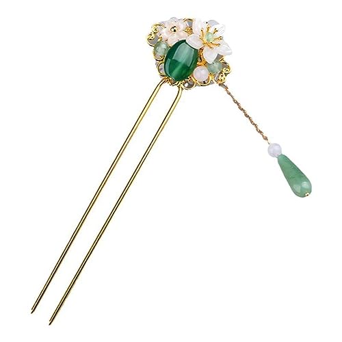 LUIJHFC Pan Hairpin Women's Double-inserted Headdress Tassel Step Shake Cheongsam