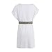 HAPNBCELE Toga Costume Men White Greek Roman Toga Cosplay Costume Dress Robe for Halloween Adult Party-（White, X-large