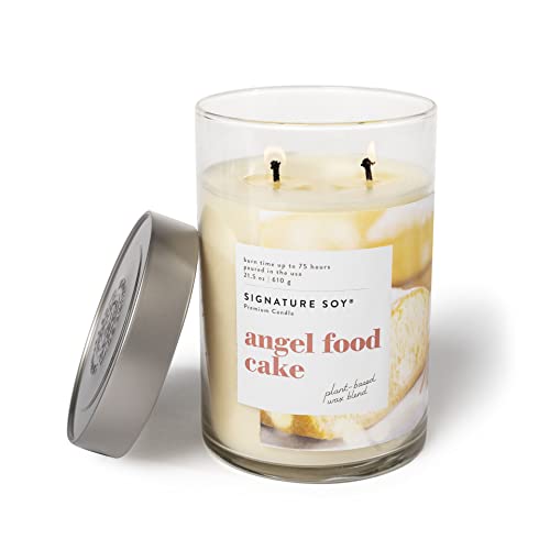 Signature Soy Lidded Angel Food Cake Scented Candle, Extra Large Jar #TOP2