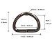 BIKICOCO Metal D-Rings Buckle, 1/2 Inch Non-Welded for Webbing Sewing DIY - Gunmetal - Pack of 150