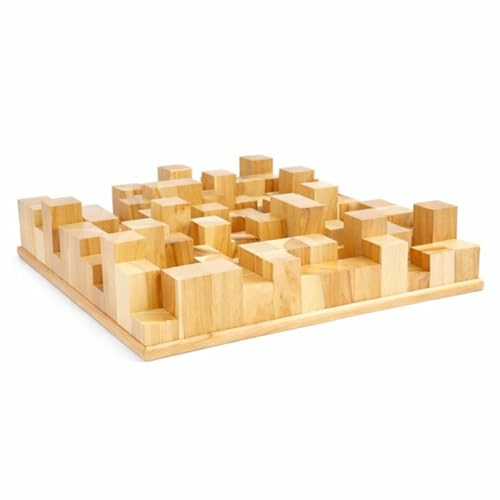 Image of Timber Acoustics Skyline Sound Diffuser | Sound Diffusion | Pine-wood | Noise Reduction and Acoustic Room Treatment (Single) (60 X 60 X 12 cm) (Natural)