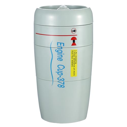 ulafbwur Taza de café de 350 ml, mezcla automática, forma de motor de avión, boca ancha, buen agarre, café, té, leche, taza autoagitable para el hogar y la oficina, taza de agitación automática