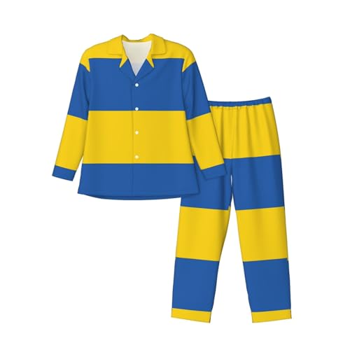 Ensemble pyjama Ukraine imprimé de haute qualité avec col cranté