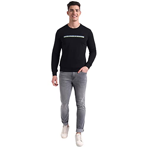 Image of United Colors of Benetton Men's Printed Hooded Neck Regular
