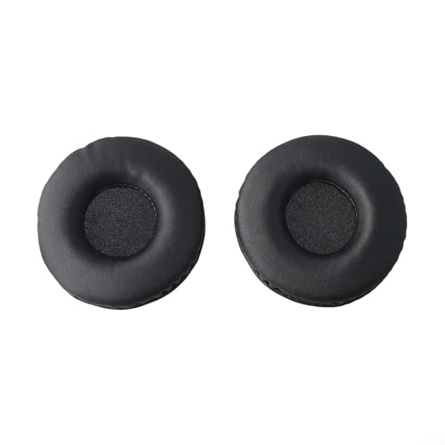 Orejeras de repuesto para 50 auriculares de 105 mm, espuma cómoda y cuero para almohadillas para mayor comodidad (80 mm)