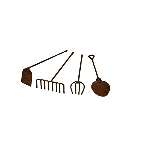 G & F MiniGardenn 10024 Outils miniatures jardin féerique (ensemble de 4)