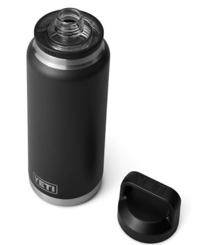 YETI Rambler Flasche Mit Chug-Verschluss, Black, 36 oz (1 L)