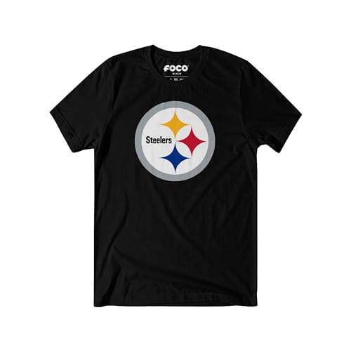 Image of FOCO Men's NFL Team Primary Logo Black Short Sleeve T-Shirt