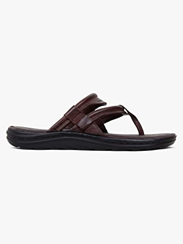 Image of MARDI GRAS Cove (6402 Brown and 6403 D.Brown) | Men's Genuine Leather Loop Thong Sandal With Comfort Sole