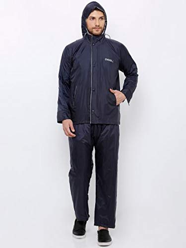 ZEEL Mens Reversible Raincoat (Black 