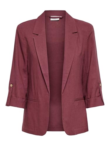 Blazer en lin ONLY Onlgoa pour femme veste élégante rose marron taille 40