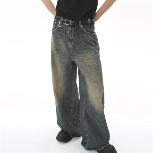 Men's Baggy Wide-Leg Jeans – Straight Denim Pants, Casual Fashion Streetwear Trousers4