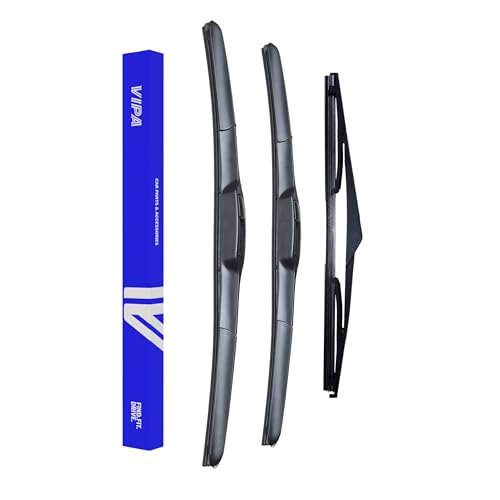 Vipa Car Parts Premium Wiper Blade Set | fits: KIA SPORTAGE SUV (Dec 2010 to Dec 2015) | All-Weather Performance | Durable, Streak-Free Windshield Wipers | Easy Installation