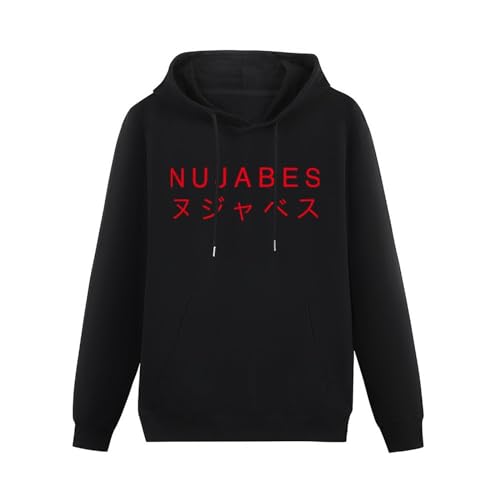 ZiRoxi Nujabes Hoodie Mens Black Sweatshirt L