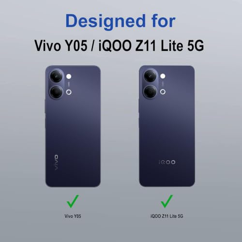 Image of Zapcase Back Case Cover for Vivo Y05 | Compatible for Vivo Y05 Back Cover | Compatible with MagSafe | Scratch-Resistant Back Cover | Clear