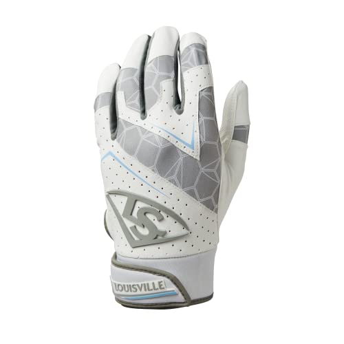 Louisville Slugger Youth Genuine 2.0 Batting Gloves - Team White, Large - image 2