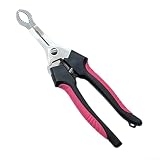 Corer ergonomico per frutta biancospino con materiale metallico e manico in gomma per rimuovere il nucleo liscio del biancospino in cucina (rosso)