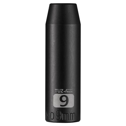 Image of 3 /8 inch Square Drive 9mm Metric Impact Socket,Hex Deep Socket Design,CR-MO Steel for Nut repair for Any Application