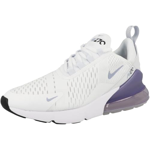 Nike Air Max 270 Women's Shoes (AH6789-121, White/Football Grey/White/Blue Whisper) Size 124
