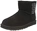 Price comparison product image UGG Female Classic Mini UGG Rubber Logo Classic Boot, Black, 9 (UK)