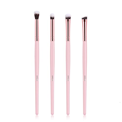 MSQ 4 Stück Rosa Augenpinsel Pinsel Set Lidschatten Pinselset Makeup...