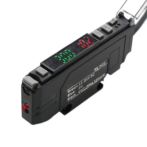 Amplificateur fibre optique réglable NO NC pour détection de film plastique et verre BS-N22