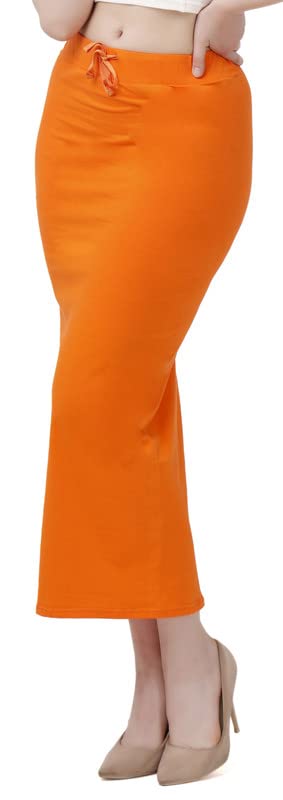 Image of Lycra Blend Cotton Saree Shapewear Petticoat for Women and Girls, Skirts Shapewear Dress for Saree