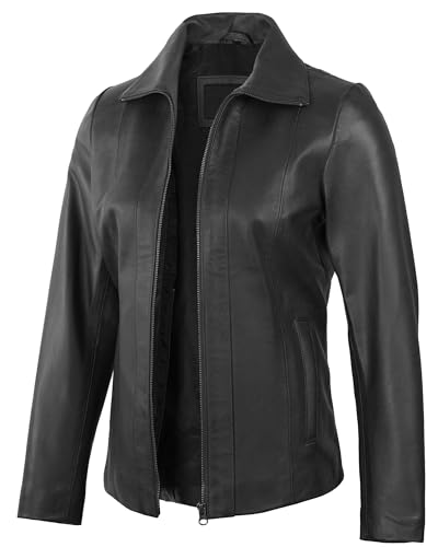 Decrum Leather Jacket Women - Casual Coat Style Real Lambskin Leather Jackets for Women2
