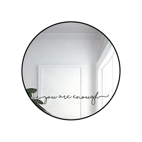 You are Enough Mirror Vinyl Decal Sticker Bathroom Mirror Sticker...