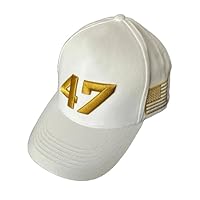 Unisex 47 Printed Baseball Cap, This is The Turning Freedom Vintage Print Hat (White)