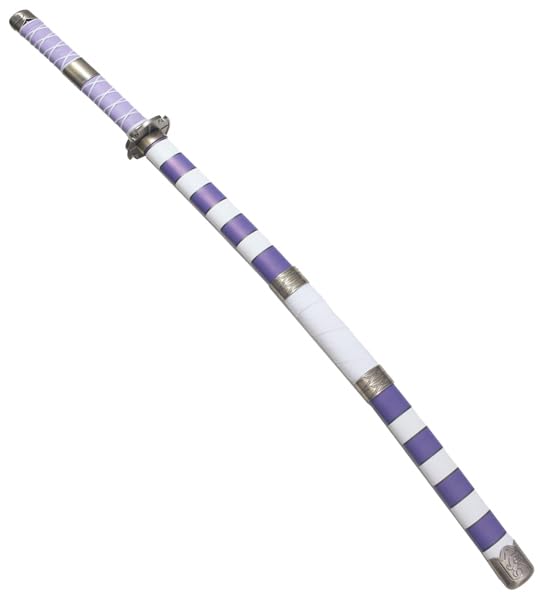 One Piece Sabre Luffy Katana en Bois - Lame Nidai Kitetsu Replique Presentoir