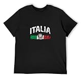 Classic style Italia Distressed Flag Soccer Fan Italy Italian Pride Heritage Mens Cotton Tshirt Size XXL