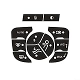 Vibsky Kit de reparación de botones de control de aire acondicionado para C4 2014-2018, color negro