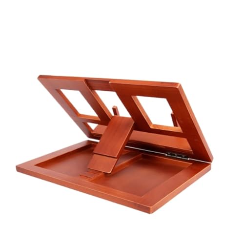 CHUNXVLI Atril para Libro De Cocina Estantería De Madera Ajustable, Multifuncional, Plegable Y Portátil, Adecuada For Libros De Recetas Soporte De Libros para Lectura