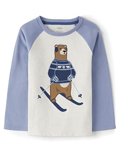 Image of Gymboree Girls' and Toddler Fall and Holiday Embroidered Graphic Long Sleeve T-Shirts