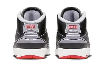 Toddler's Jordan 2 Retro Black/Cement Grey-Fire Red (DQ8563 001) - 54