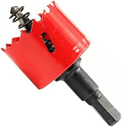 ASTP&FH 1-31/32 inch Hole Saw with Arbor Mandrel ,HSS Bi-Metal & Heavy Duty Steel Design, for Metal,Stainless Steel,Cornhole Boards,Drywall,Plastic,Brass,Aluminum,Iron and Wood（50mm）