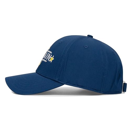 Image of Captain and First Mate Hat for Men Women, Cool Gifts for Boat Owners or Costume, White /Blue