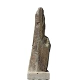 Steinfiguren Horn Schiefersäule 134 cm H perfekt für den Garten den Vorgarten oder die Einfahrt Frostfest Witterungsbeständig und Neu