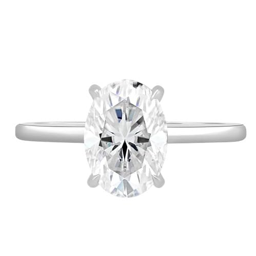 3.5 CT Elongated Oval Moissanite Engagement Rings for Women Handmade Wedding Bridal Ring Solitaire Hidden Halo Silver 10k 14k 18k Solid Gold Anniversary Promise Gift For Her