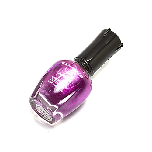 Kleancolor 1 Nail Polish 166 Metallic Fuschia Manicure Pedicure + Free Zipper Bag