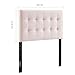 Modway Lily Biscuit Tufted Twin Performance Velvet Headboard, Pink